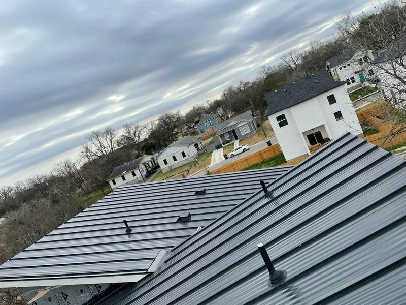 Standing seam metal roof panels with vents for Skylight Repair in West Jordan
